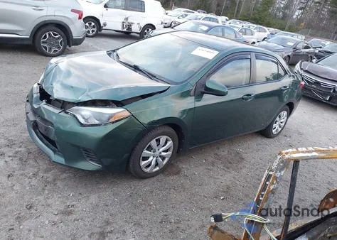 2015 Toyota Corolla Le z USA, uszkodzony, nr VIN 2T1BURHE9FC322281